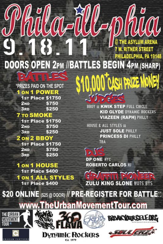 The Urban Movement Tour - PHILLY poster