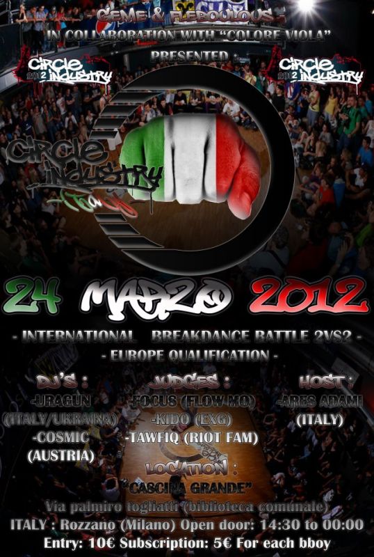 Italy Circle Industry 2012 poster