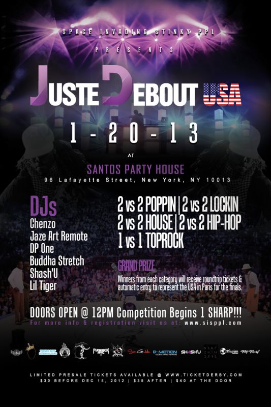 Juste Debout USA poster