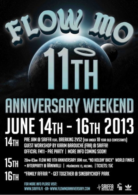 Flow Mo 11 Year Anniversary feat No Holdin' Back World Finals poster