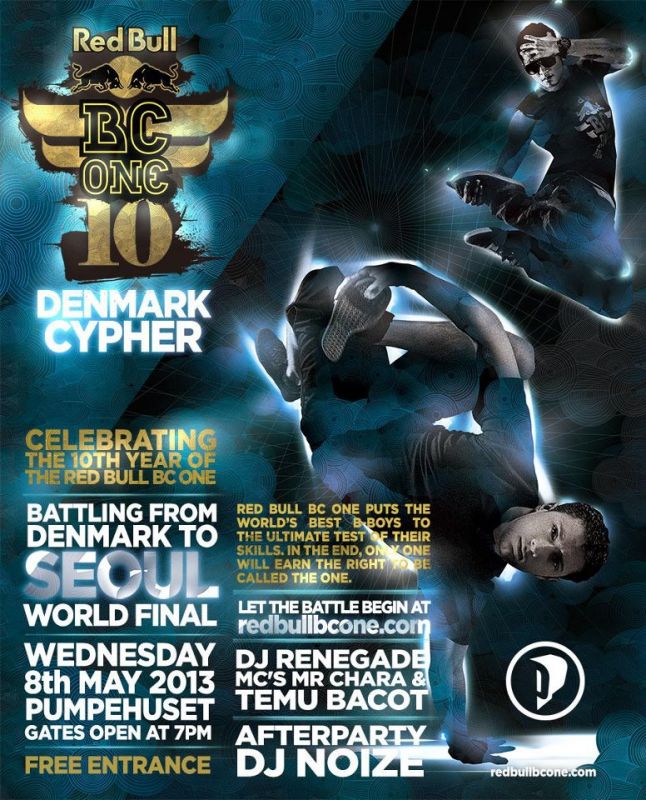 Red Bull BC One Cypher Denmark 2013 poster