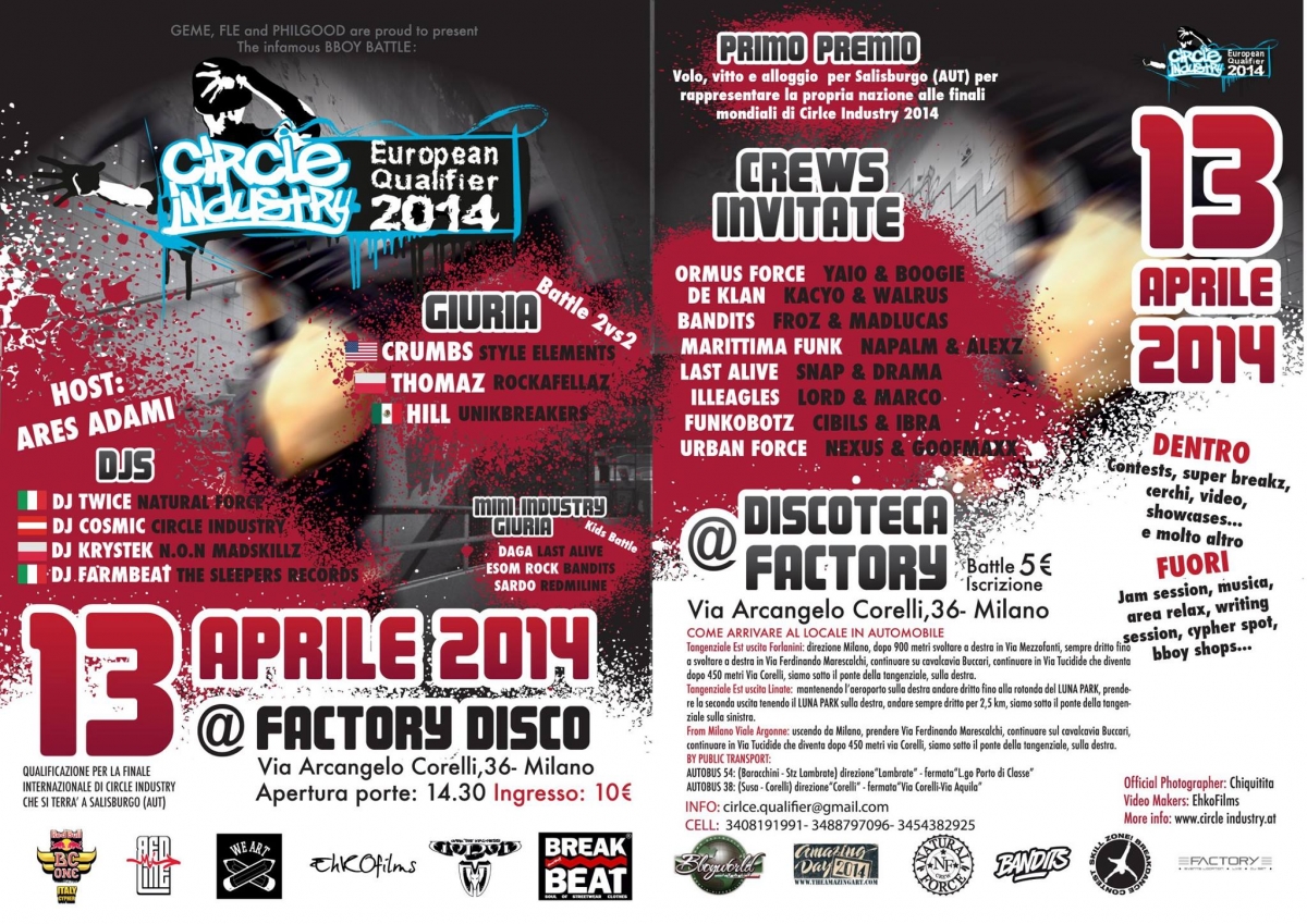 Circle Industry 2014 - European Qualifier poster