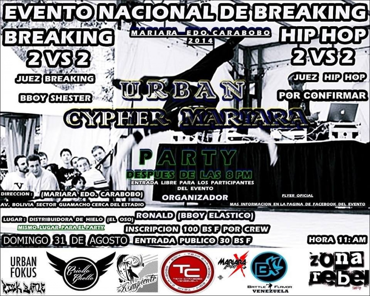 Urban Cypher Mariara 2014 poster