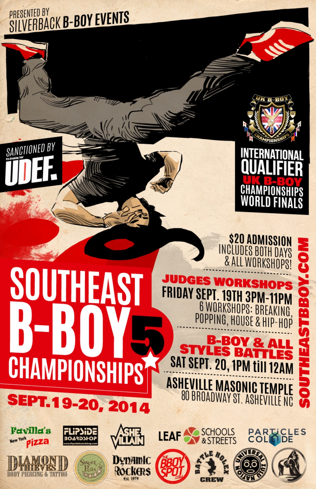 South East B-Boy Championships 5 poster