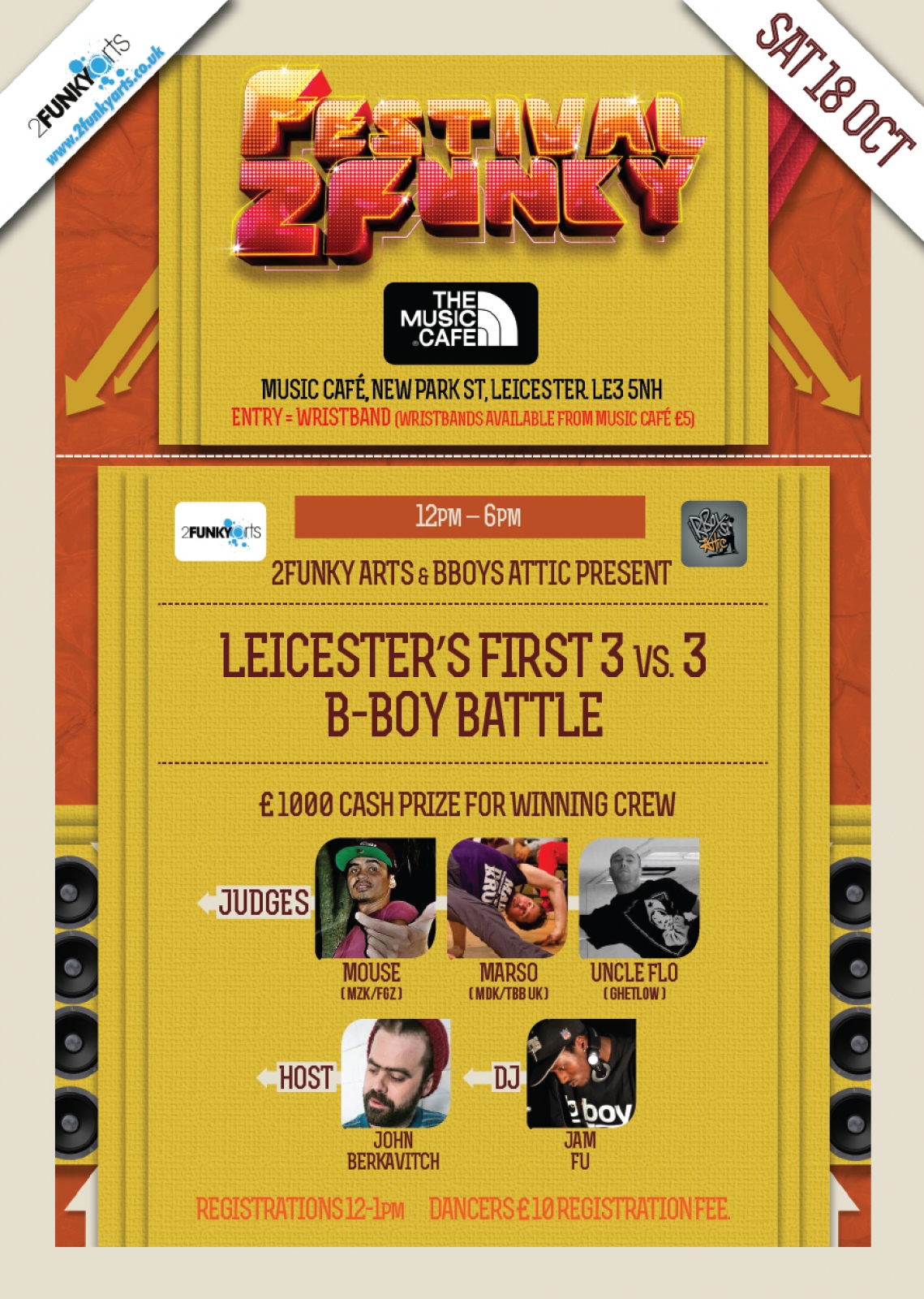 Leicesters First 3 vs 3 B-Boy UK Battle poster