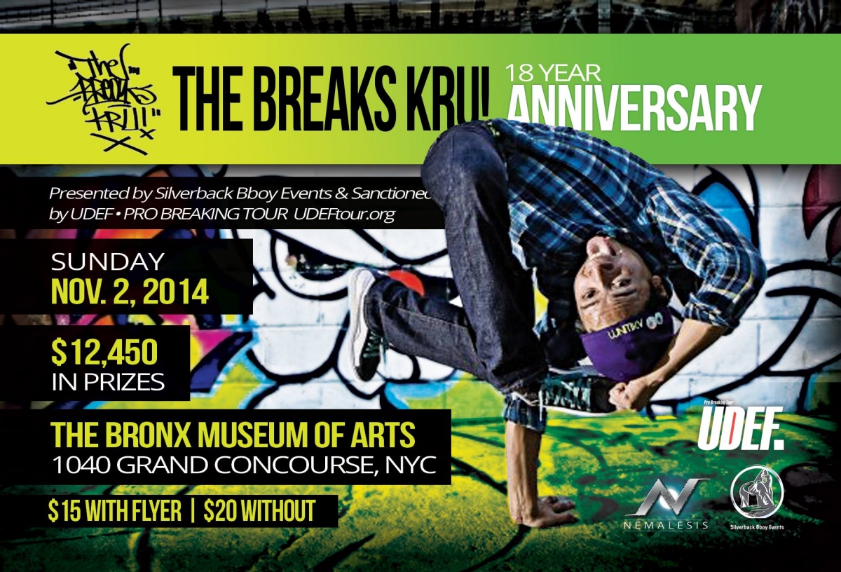 Breaks Kru 18 Year Anniversary 2014 poster