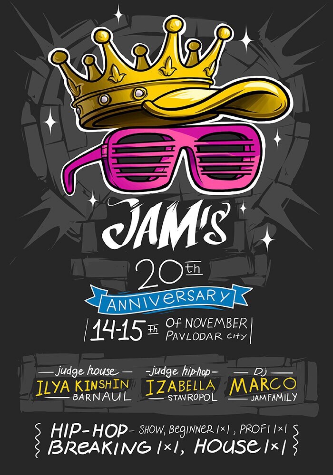 JAM'S 20TH ANNIVERSARY poster