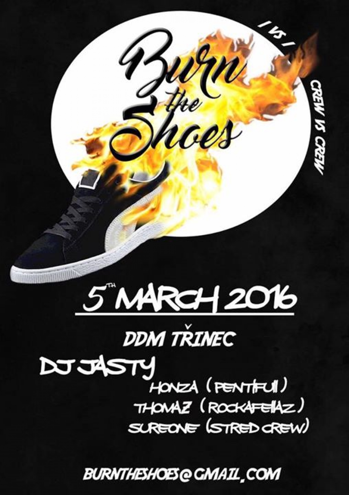 BURN THE SHOES poster