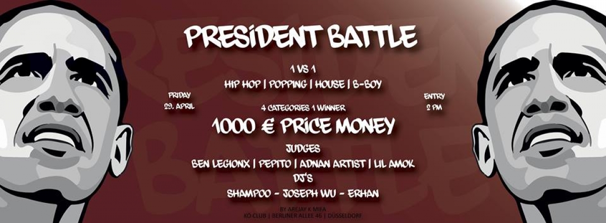 President Battle poster