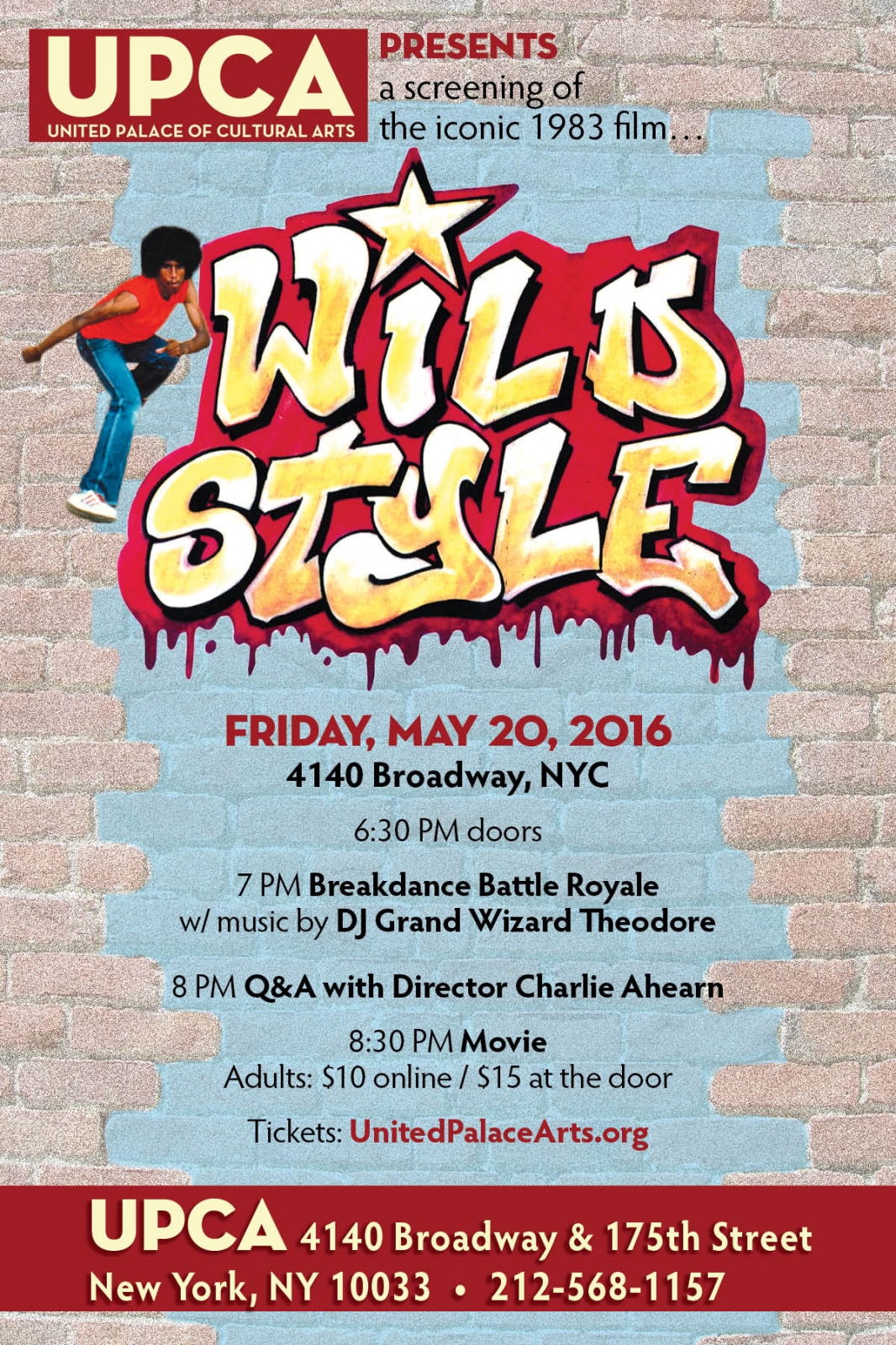 Wild Style screening & breakdance battle royale poster