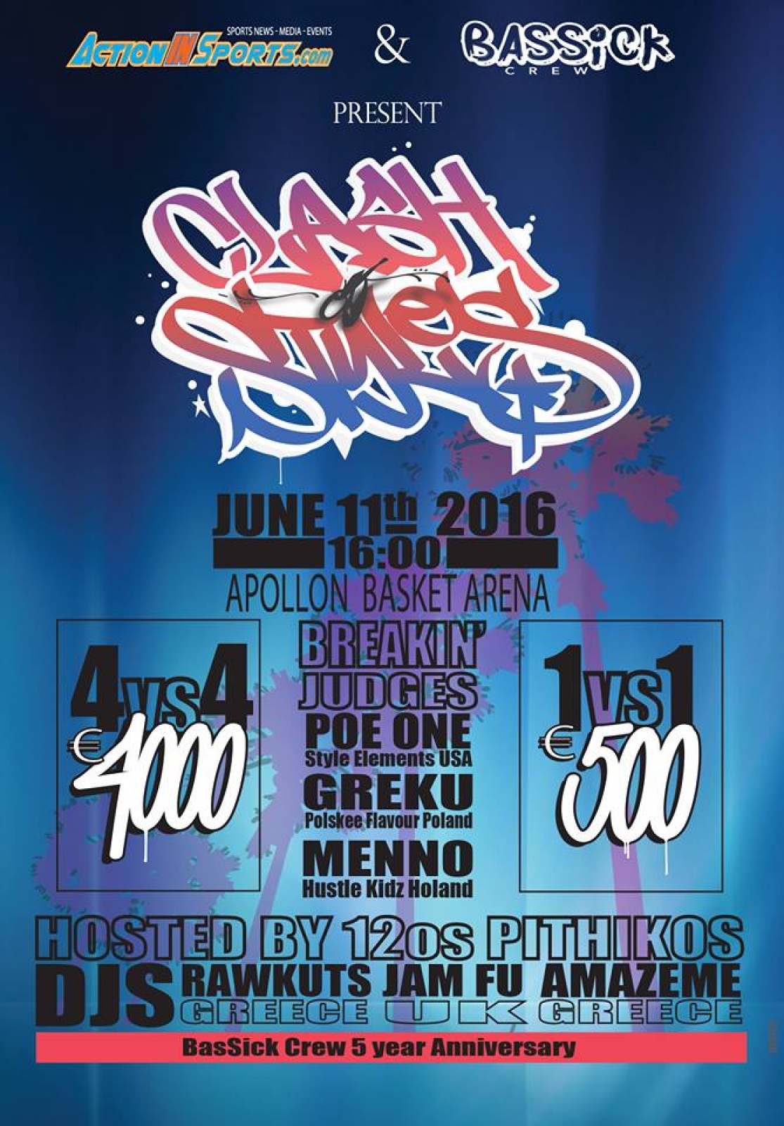 Clash Of Styles - Bassick Crew 5 Year Anniversary poster
