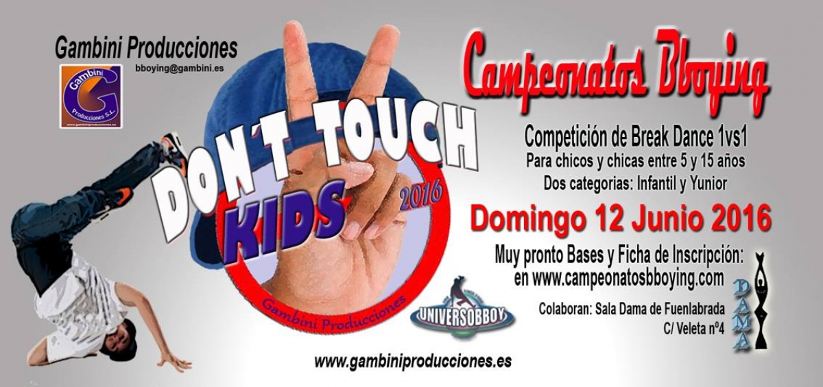 Don´t Touch Kids 2016 poster