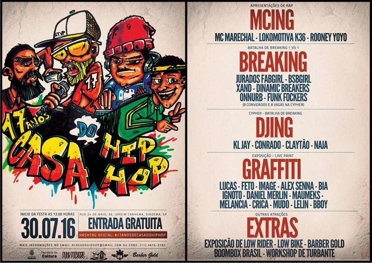 Aniversário da Casa do Hip Hop de Diadema poster