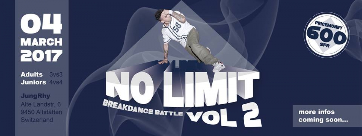 NoLimit vol.2 International BreakDanceBattle poster