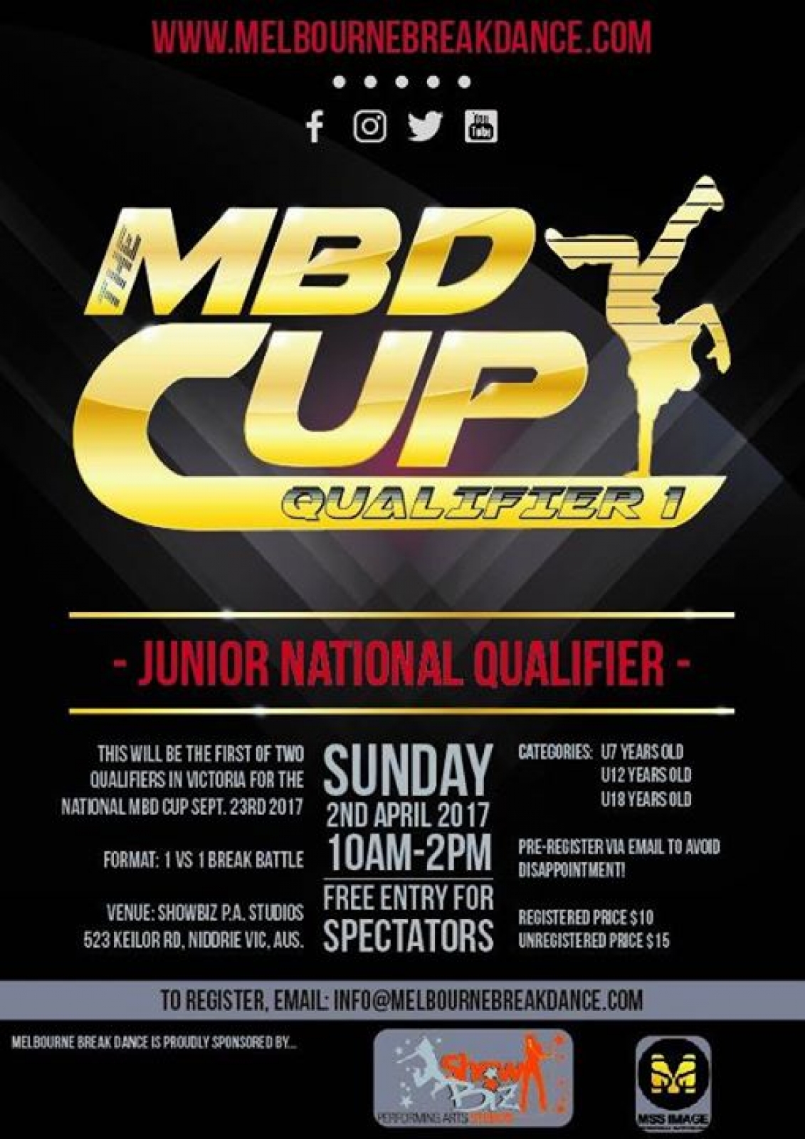 The MBD Cup Qualifier 1 poster