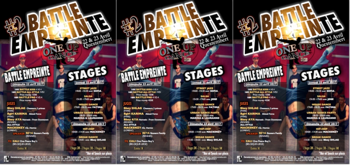 2 Battle Empreinte Hip Hop 2017 poster