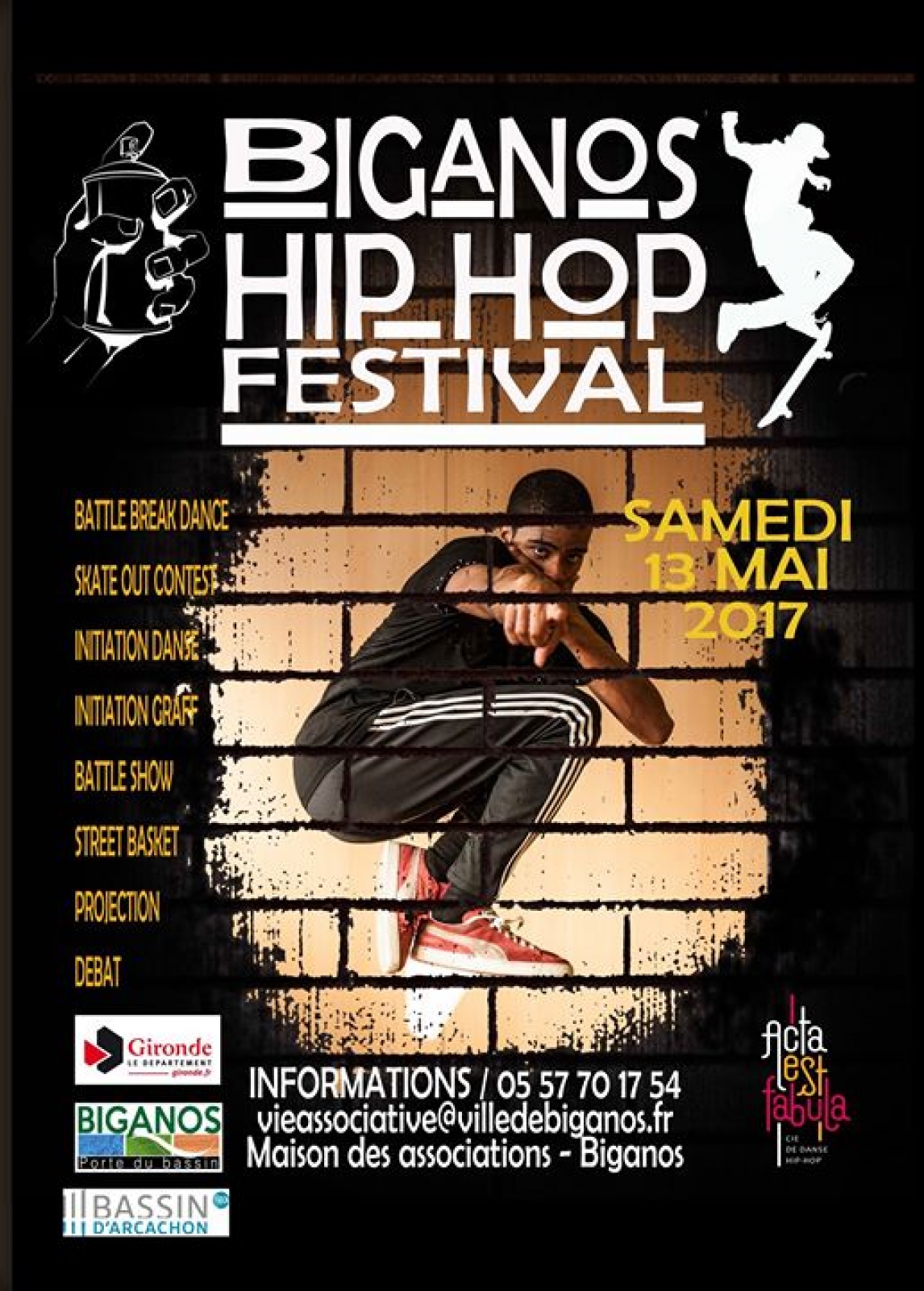Biganos HIP HOP Festival 2017 poster