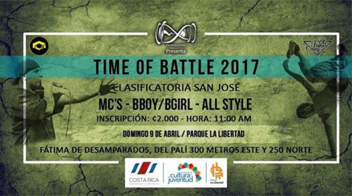 Time Of Battle - Eliminatoria San Jose 2017 poster