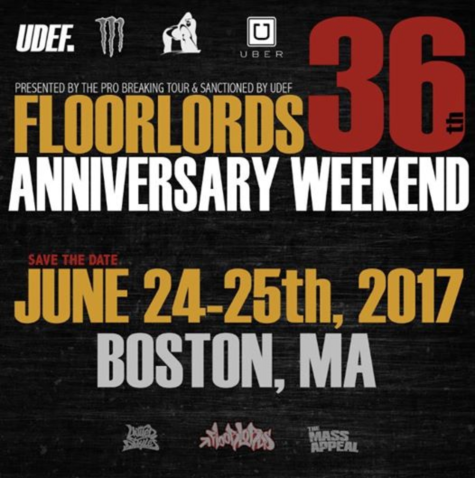 Floor Lords 36th Anniversary 2017 poster