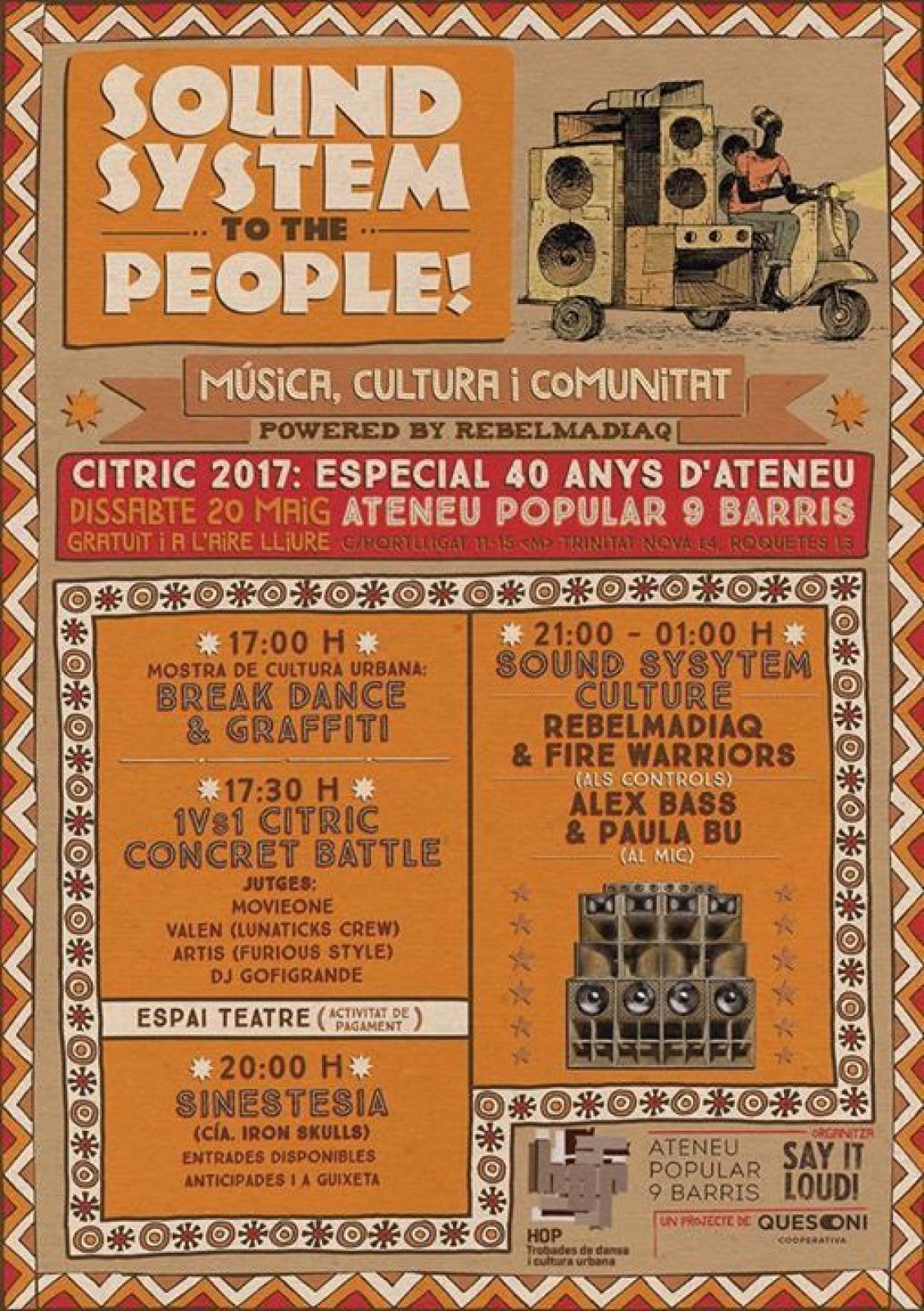 Sound System To The People 2017 poster