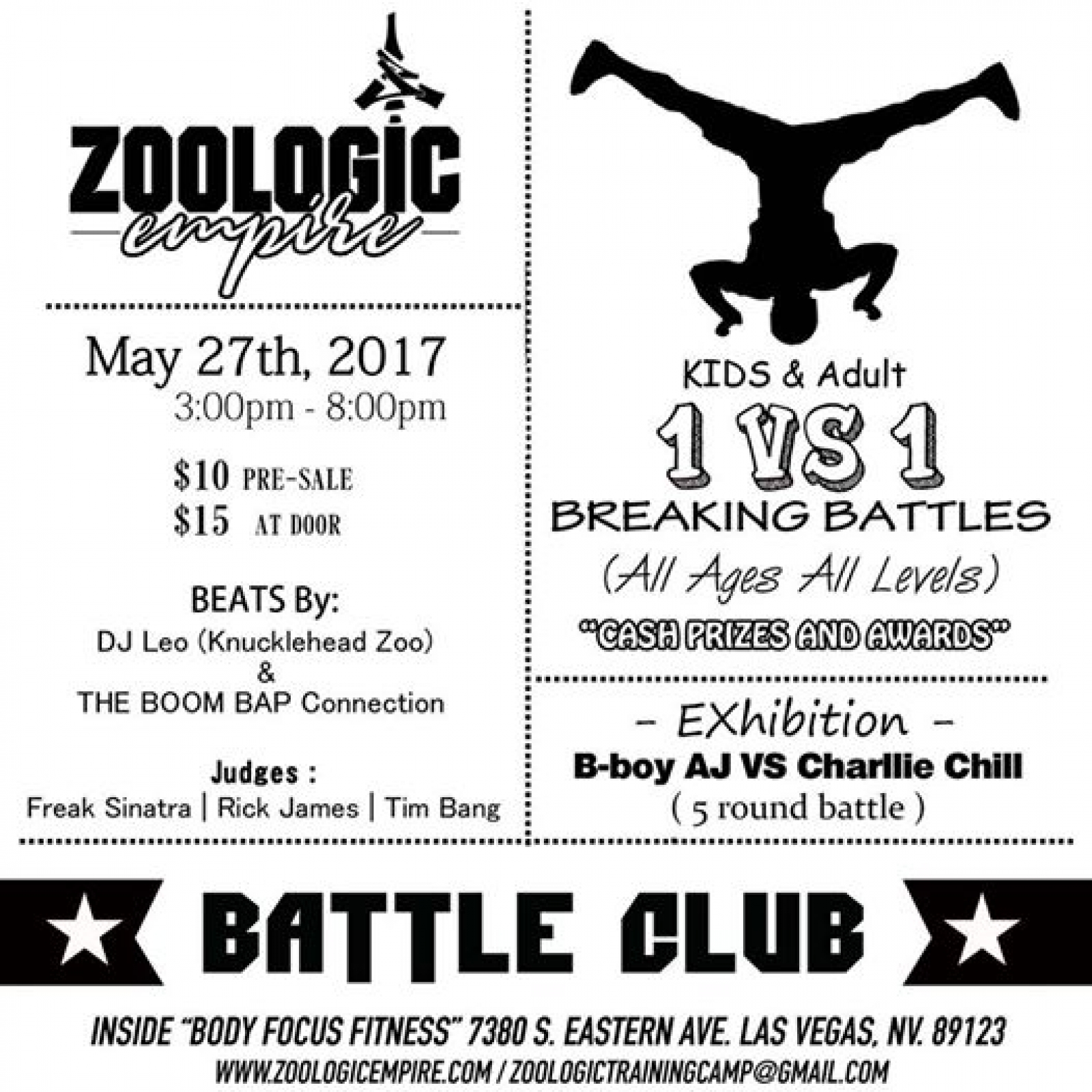 Battle Club May 2017 poster