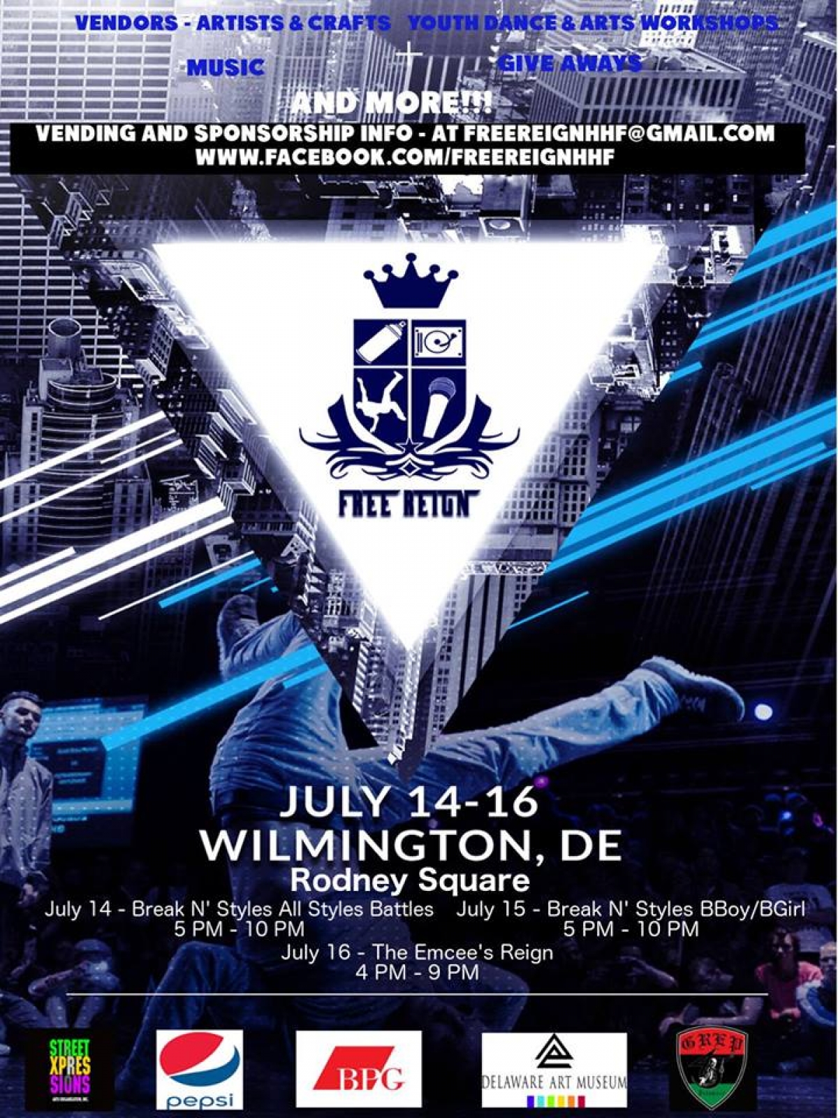 Free Reign Hip Hop Festival 2017 poster