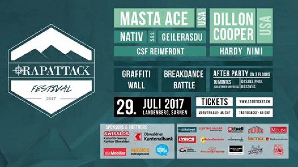 Rapattack Festival 2017 poster