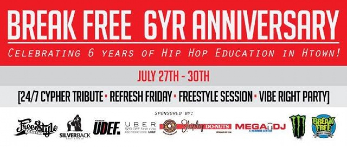 Break Free Anniversary Weekend 2017 poster