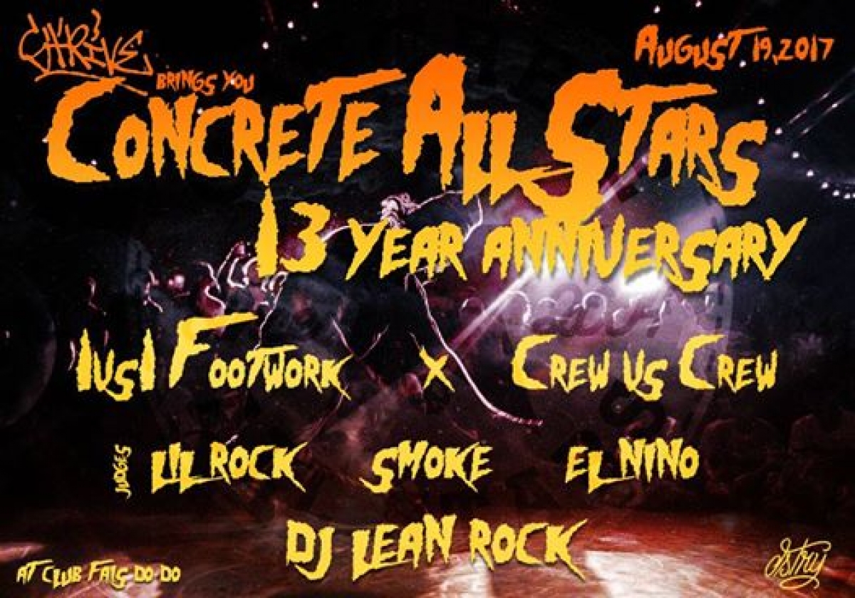 Concrete All Stars 13 Year Anniversary 2017 poster