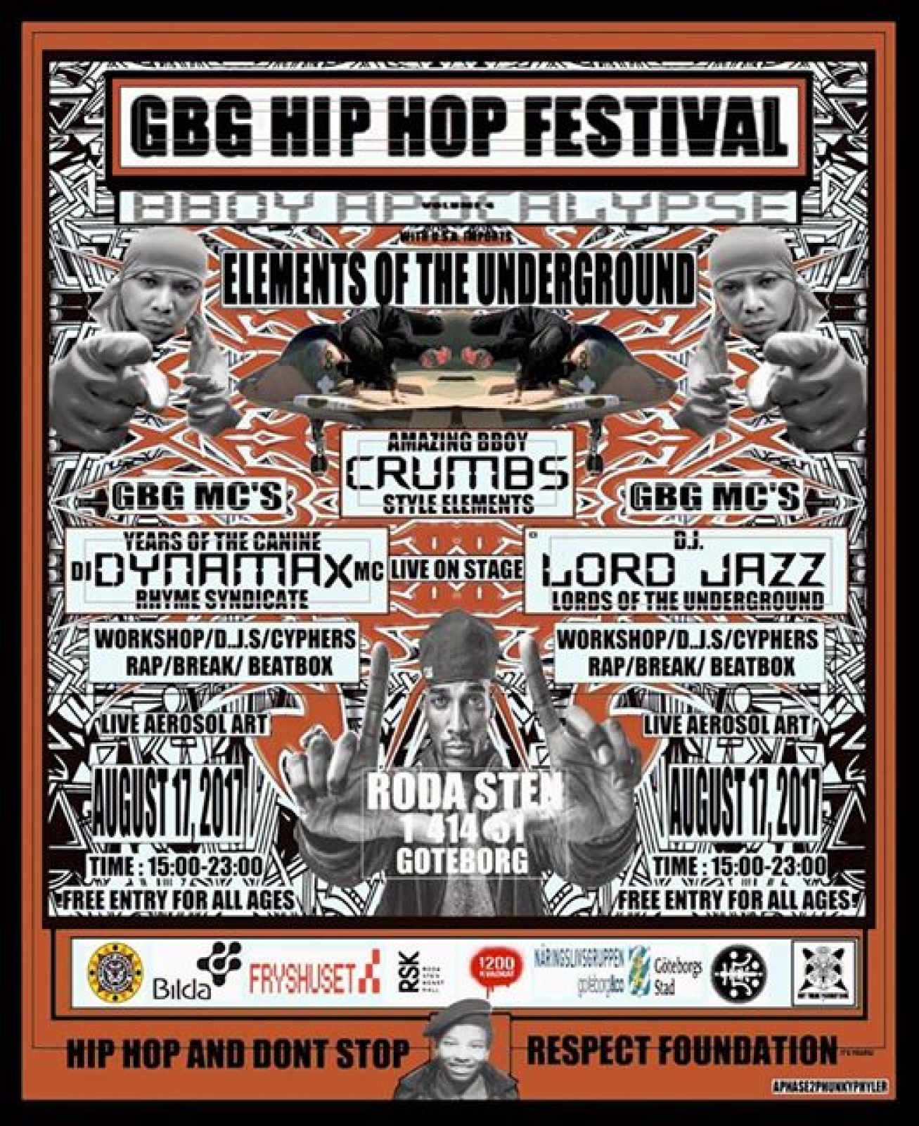 GBG Hip Hop Festival 2017 poster