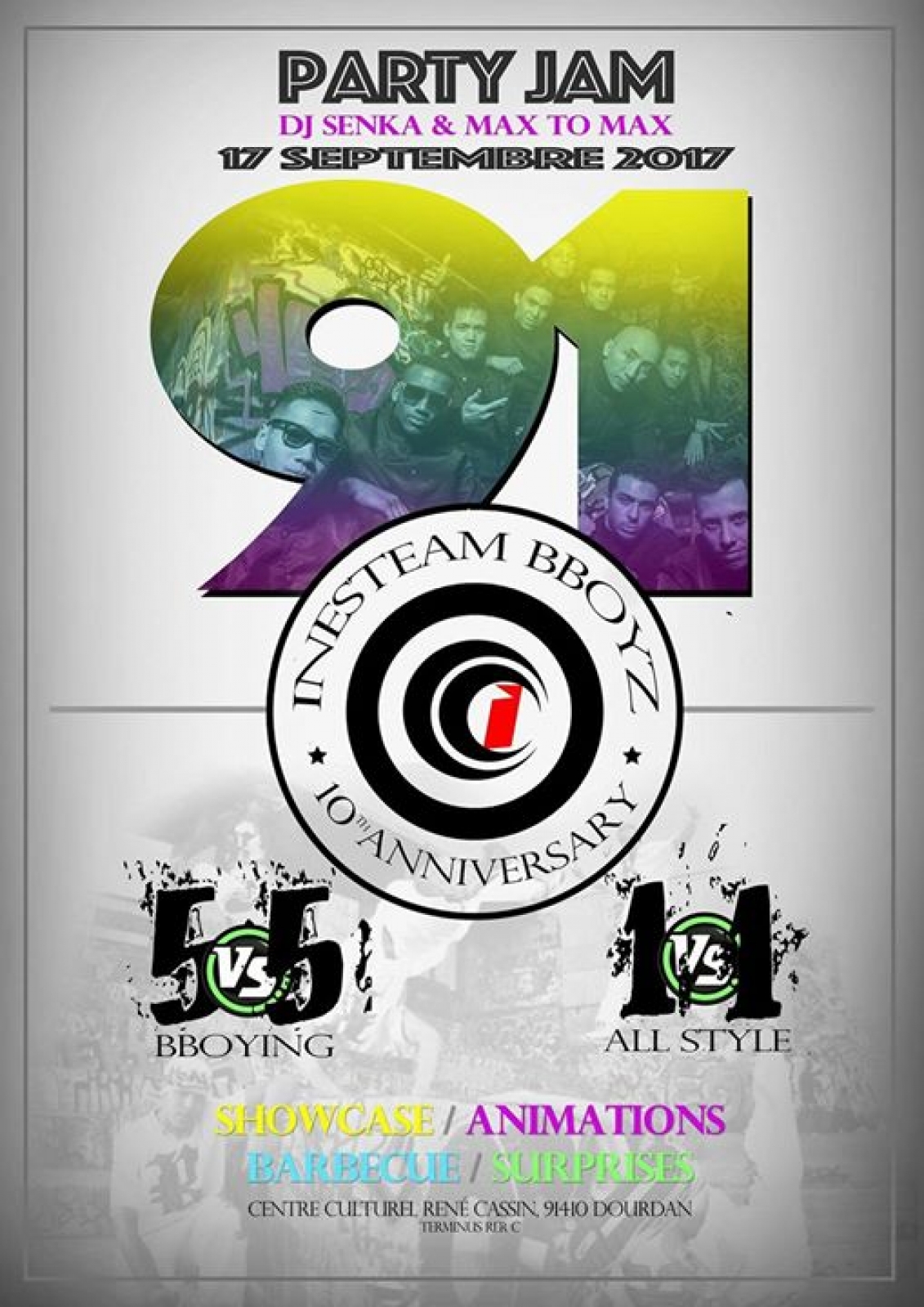 10th Inesteam Bboyz Anniversary 2017 poster