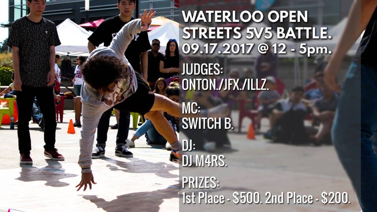 Waterloo Open Streets Battle 2017 poster