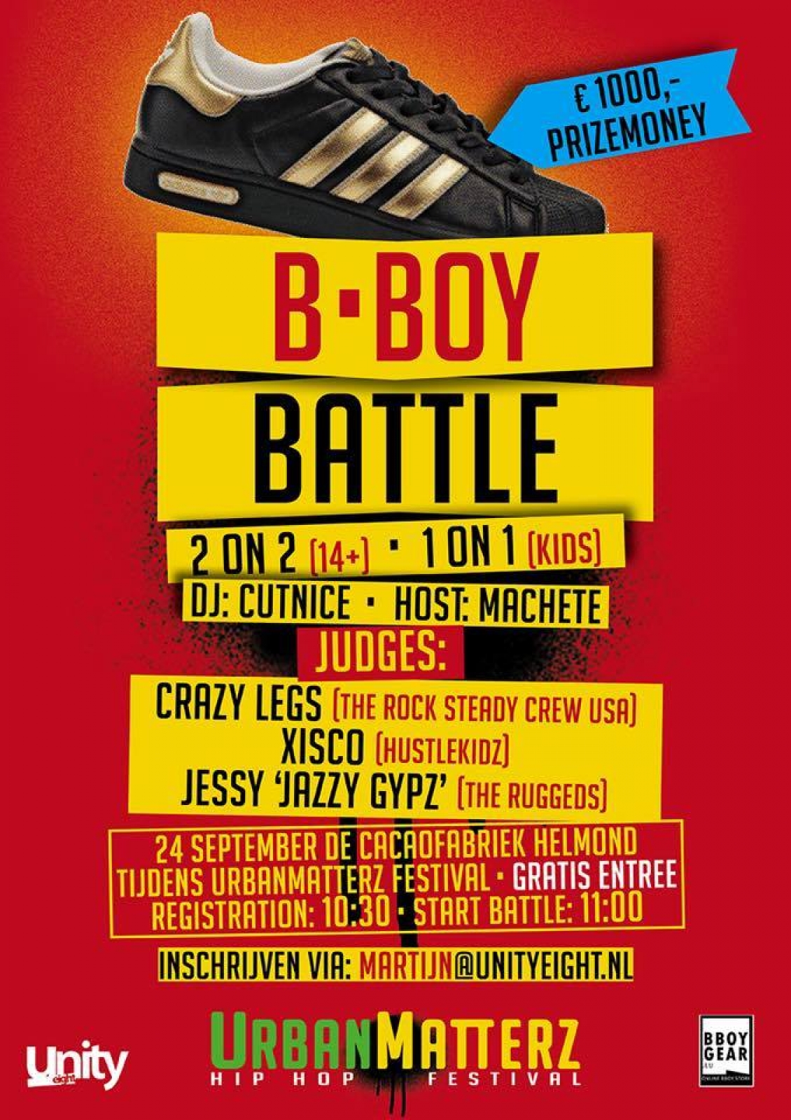 The Urbanmatterz Bboy Battle 2017 poster
