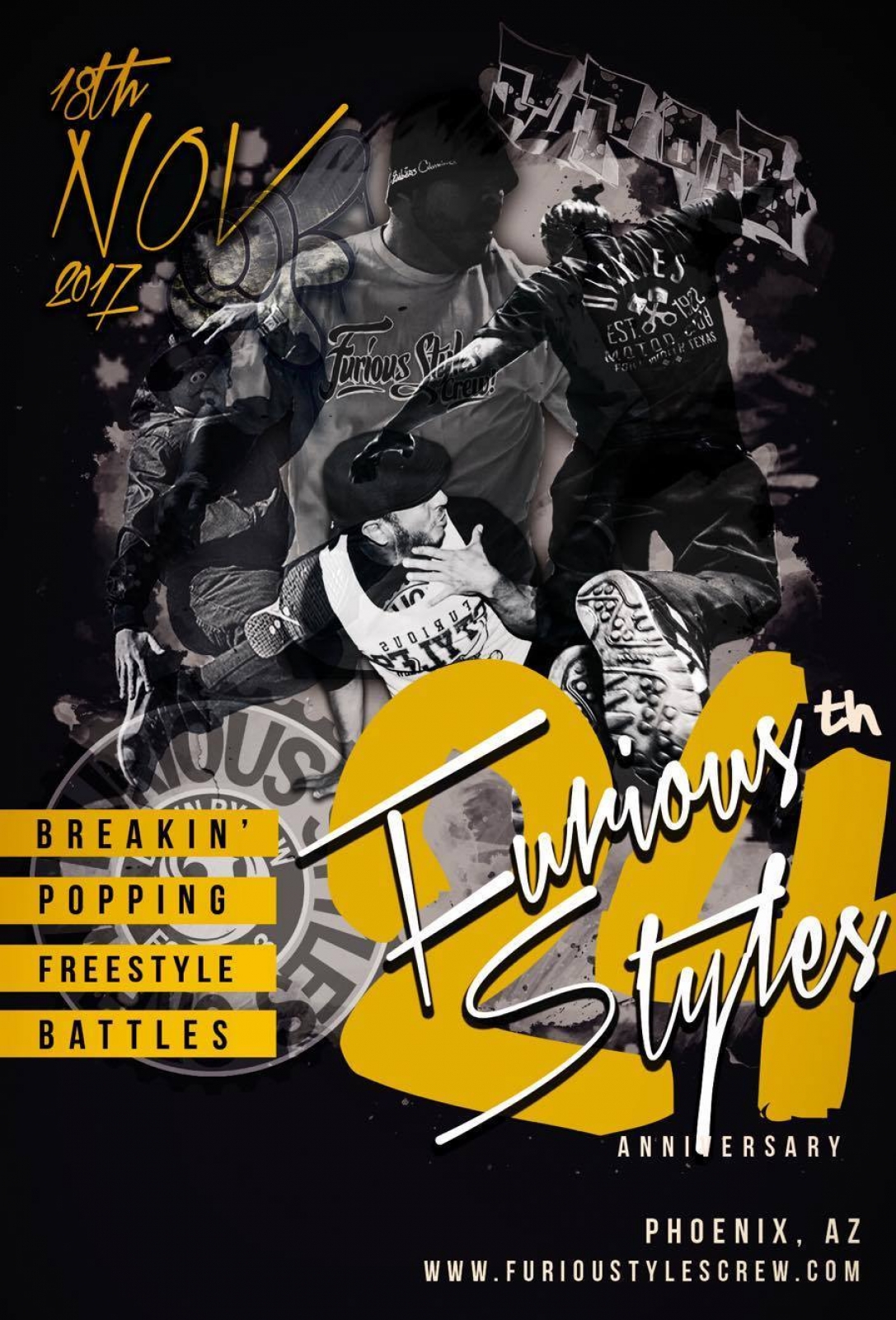 Furious Styles Crew 24year Anniversary 2017 poster