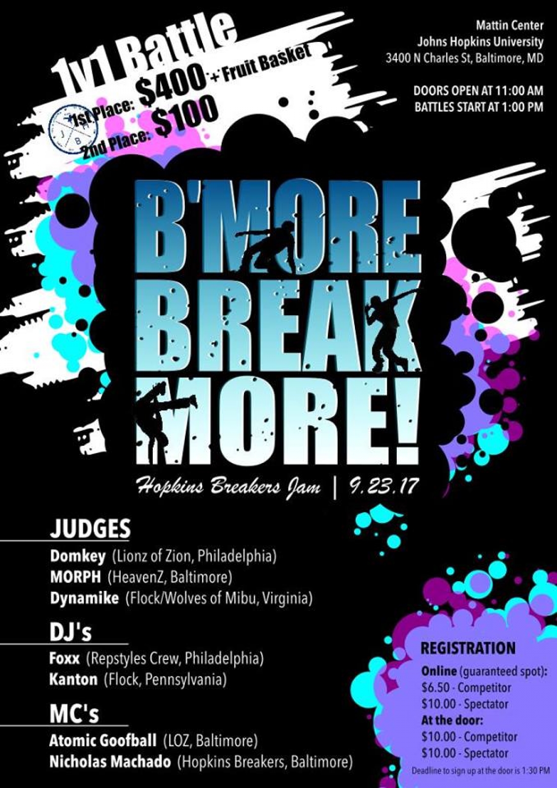 B'more Breakmore 2017 poster