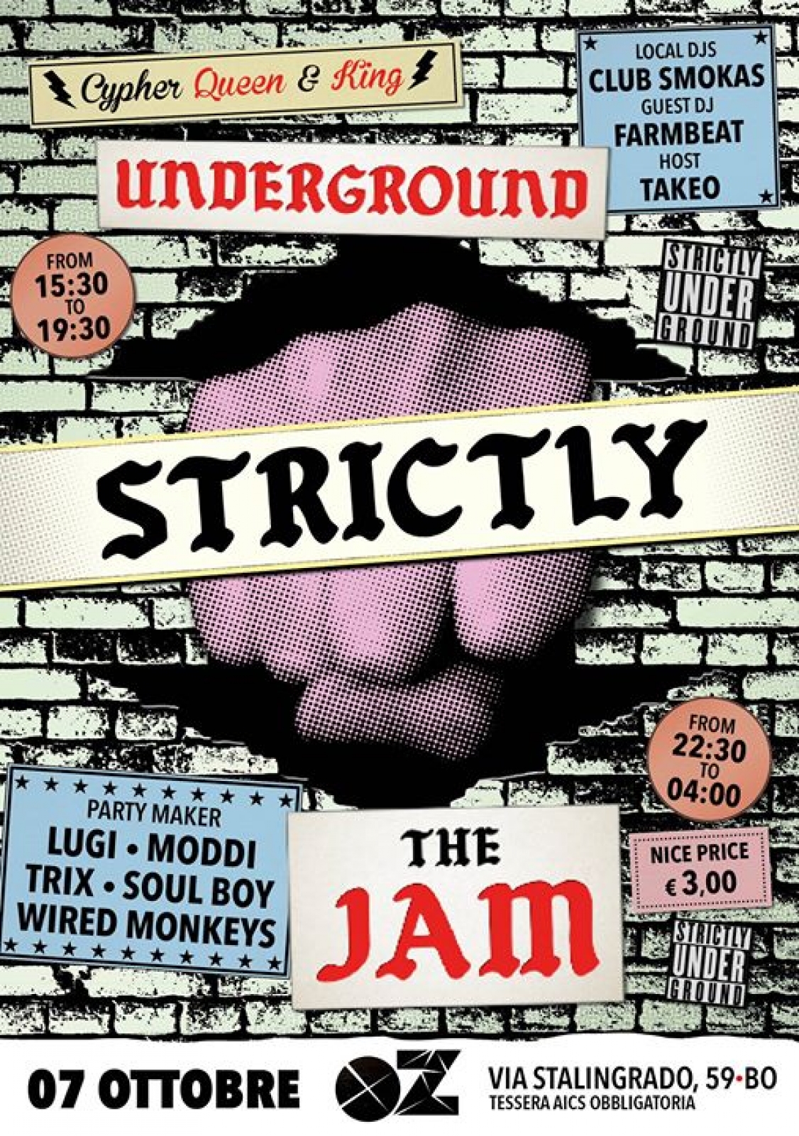 Strictly Underground & The Jam 2017 poster
