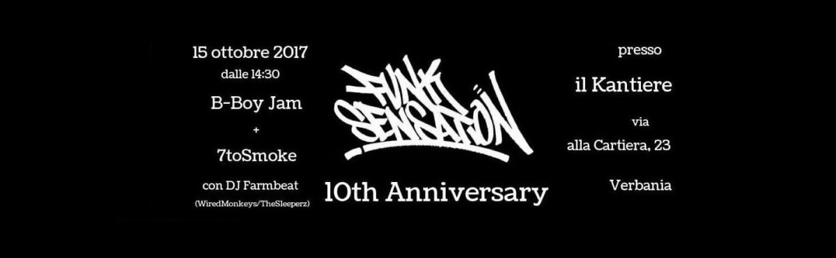 10th Anniversary Funk Sensation Crew 2017 poster