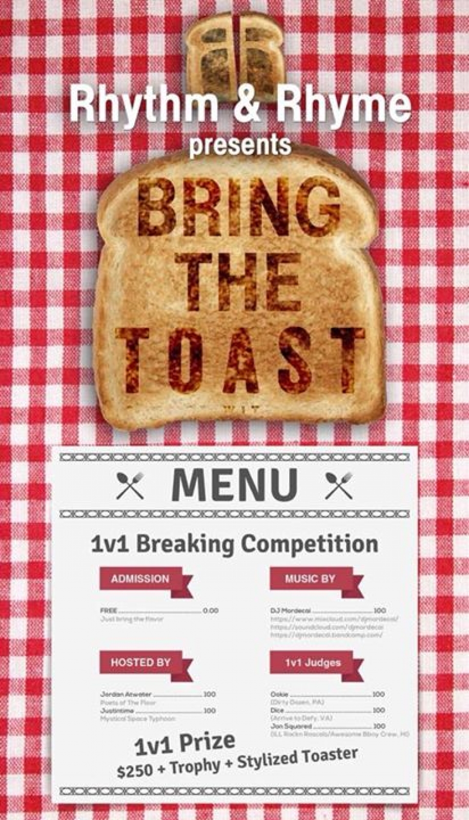 Rhythm & Rhyme Breaking Jam: Bring the Toast! poster