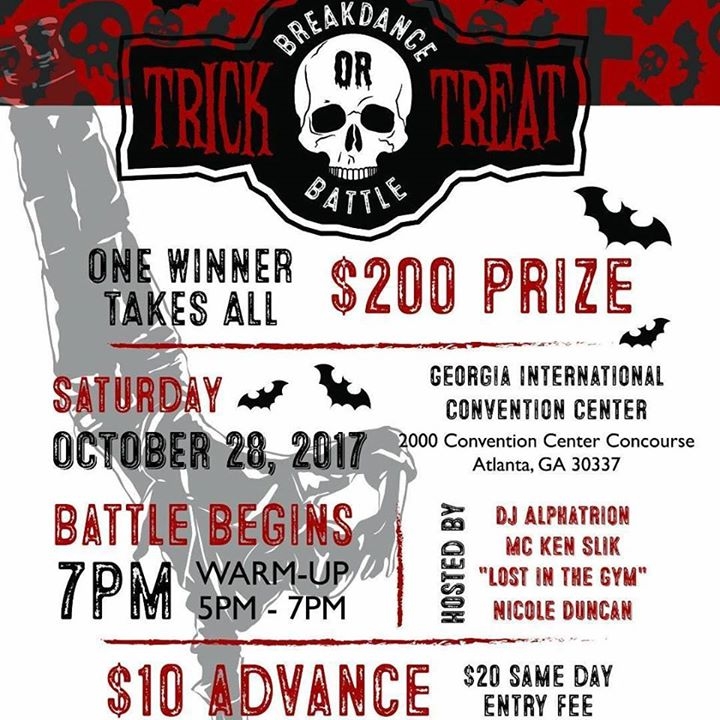 Trick or Treat Bboy Battle 2017 poster
