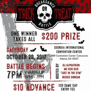 Trick or Treat Bboy Battle 2017