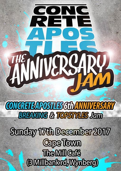 Concrete Apostles Anniversary Jam 2017 poster