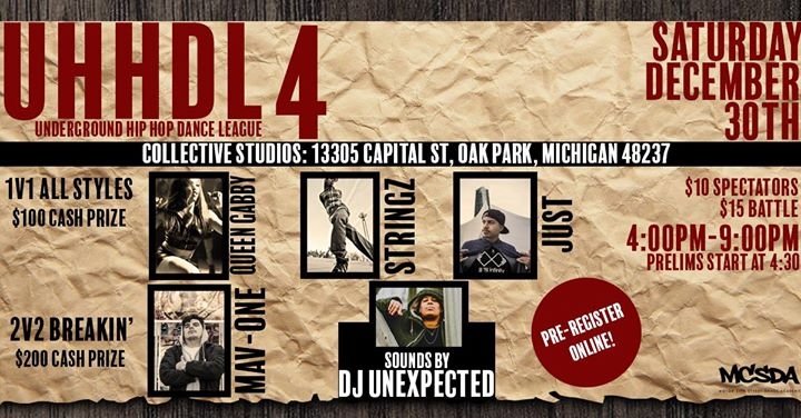 Underground Hip-Hop Dance League 2017 poster