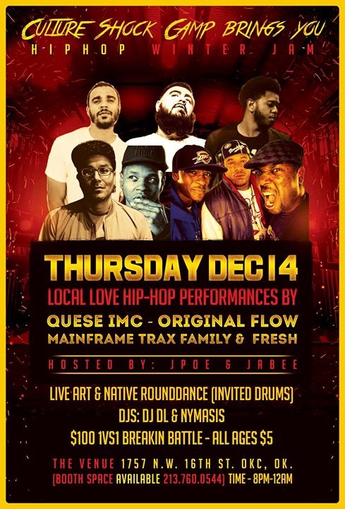 Culture Shock Camp HipHop Winter Jam 2017 poster