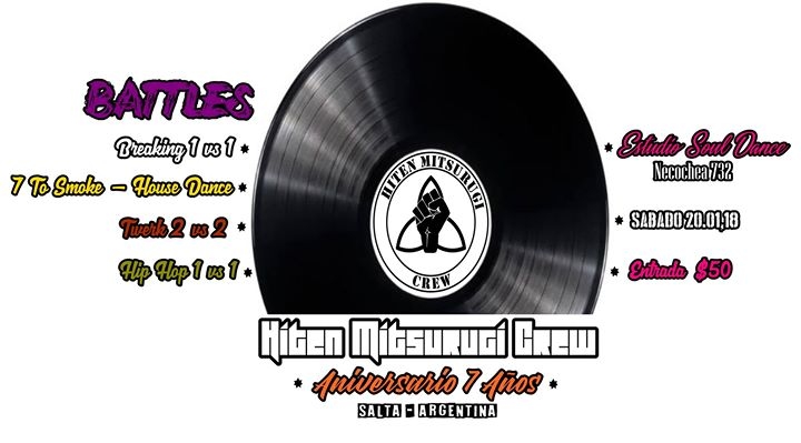 Hiten Mitsurugi Crew Aniversario 7 Años 2018 poster