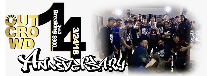 Outcrowd 14th Anniversary 2018 poster