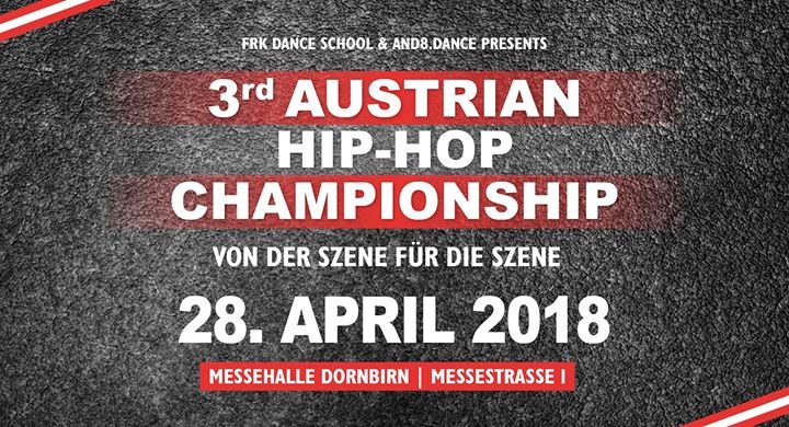 Austrian Hip Hop Championship 2018 poster