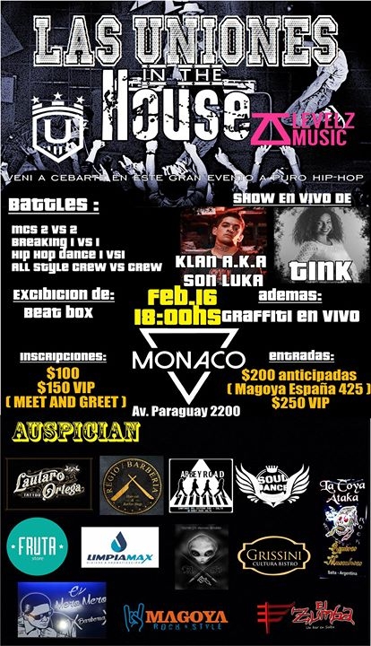 Las Uniones In the House 2018 poster