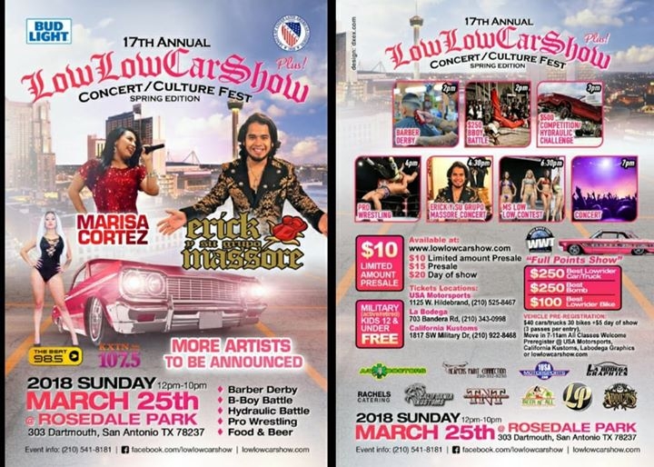 Low Low Car Show 17th Annual 2018 poster