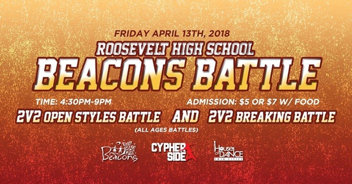 Roosevelt High School Beacons Battle 2018 poster