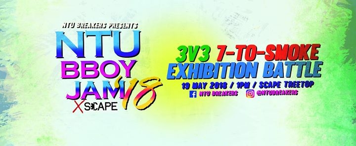 NTU Bboy Jam '18 X SCAPE poster